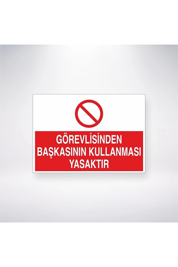 Forbidden to Use by Anyone Other Than the Officer Sticker 20X28 cm