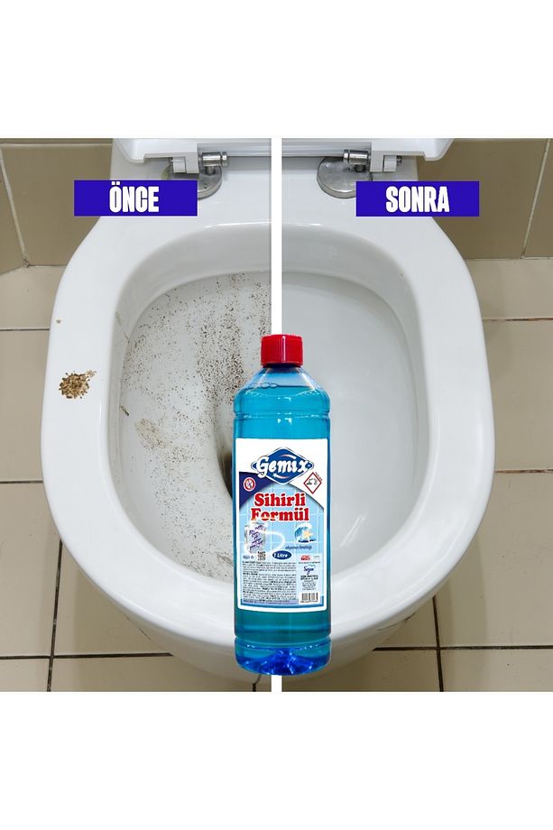 Gemix Derz Temizleyici Sihirli Formül Mavi Su 750 ml + 1000 ml - 6