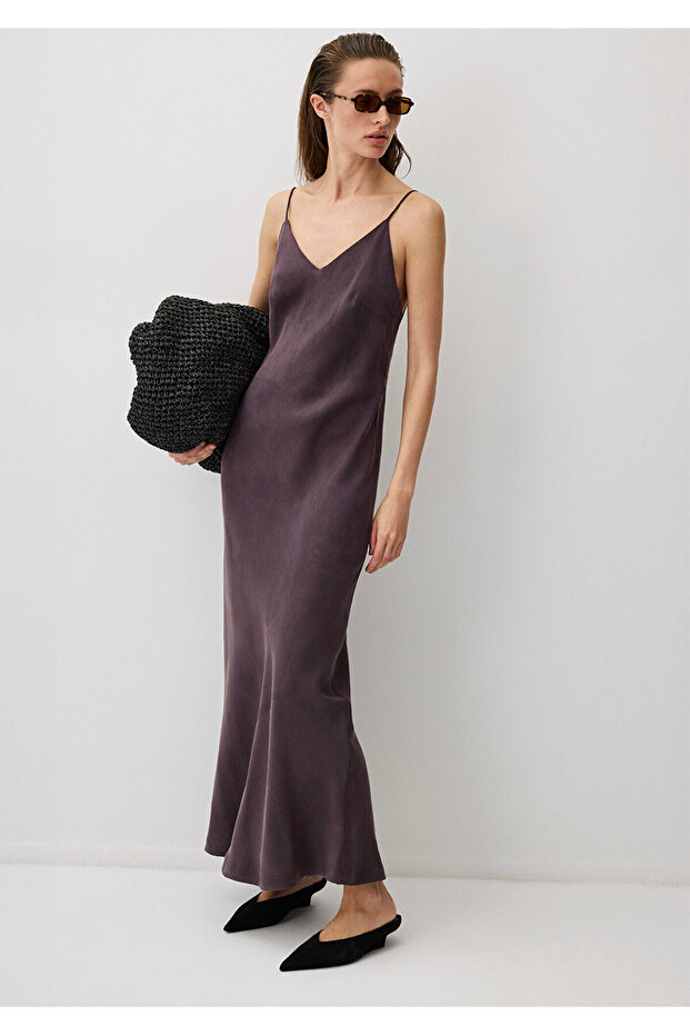 Purple Tencel Tm Lyocell Dress 1310701-70635