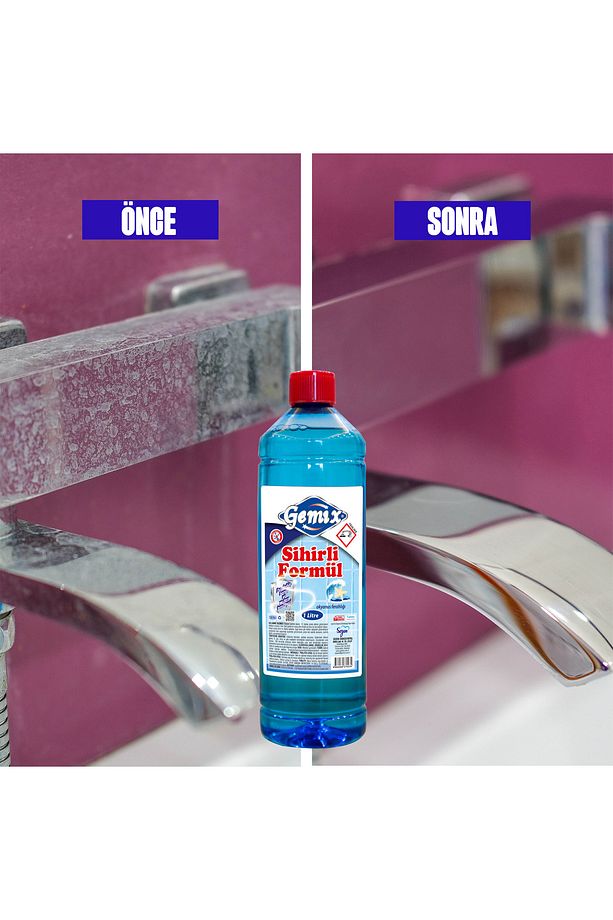 Gemix Sihirli Formül Mavi Su Fayans Derz Duşakabin Temizleyici 1000 ml - 4