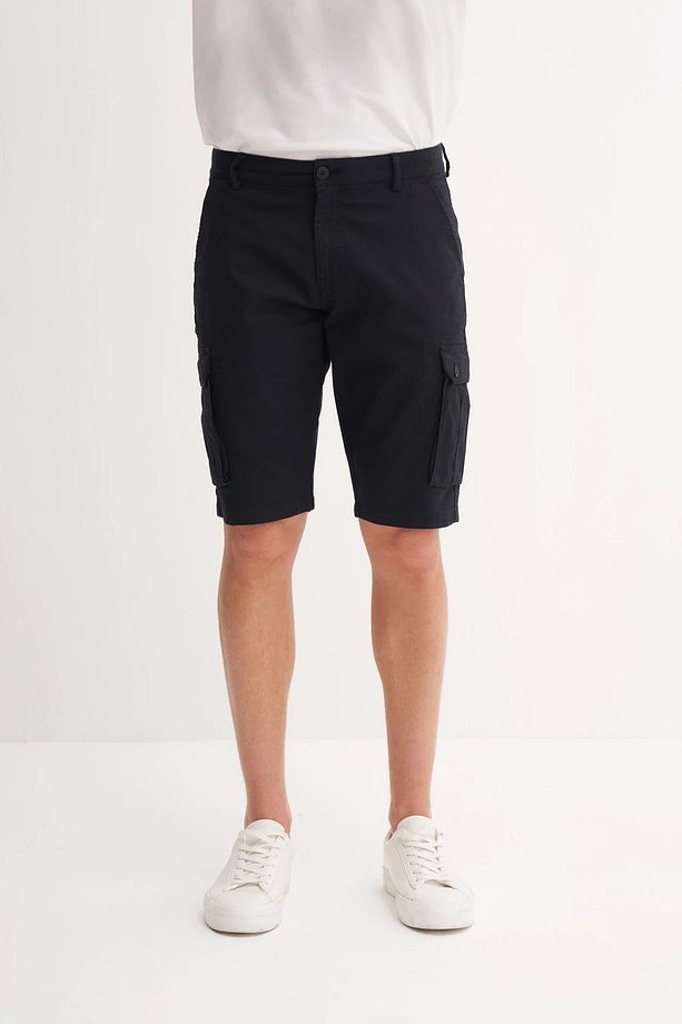 Regular Fit Kargo Bermuda Şort 6143 - 2