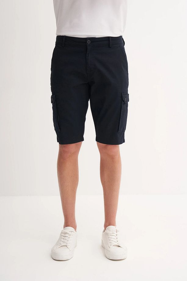 Regular Fit Kargo Bermuda Şort 6143 - 2