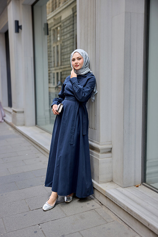 Rochie de mare de damă bleumarin - 2