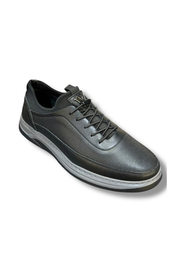 Voyager M201 Men's Elastic Genuine Leather Casual Sports Sneaker Shoes