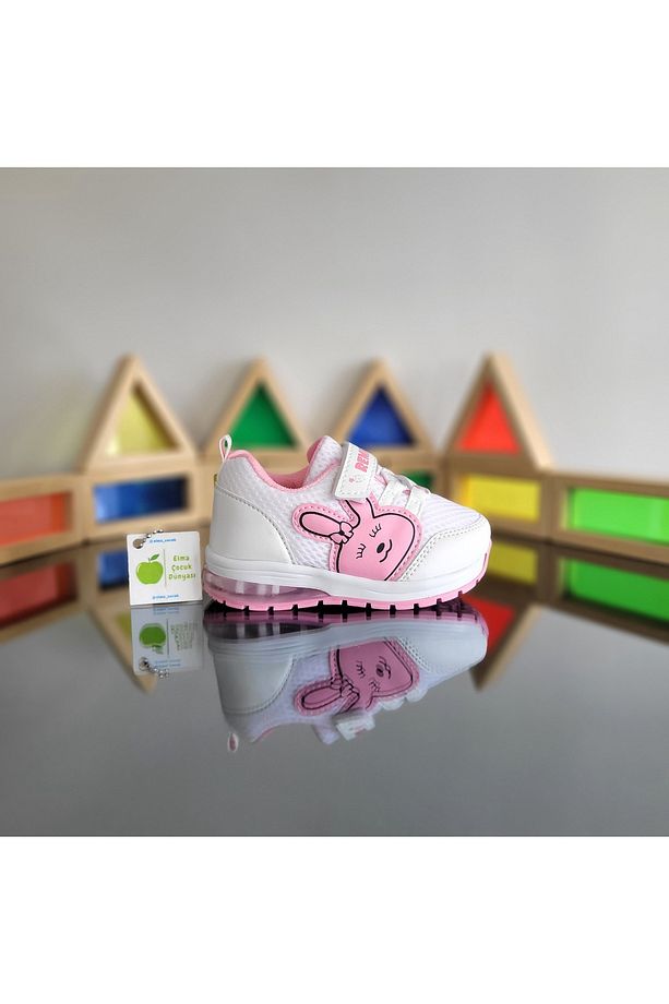 Işıklı Anatomik Memory Foam Hafif Rahat Yumuşak Unisex Bebe İlkadım Kız Çocuk Sneaker Spor Ayakkabı - 3