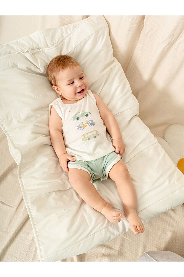 Jacquard Knitted Athlete Shorts Set | Baby Boy Summer Set of 2 | 3-24 Months