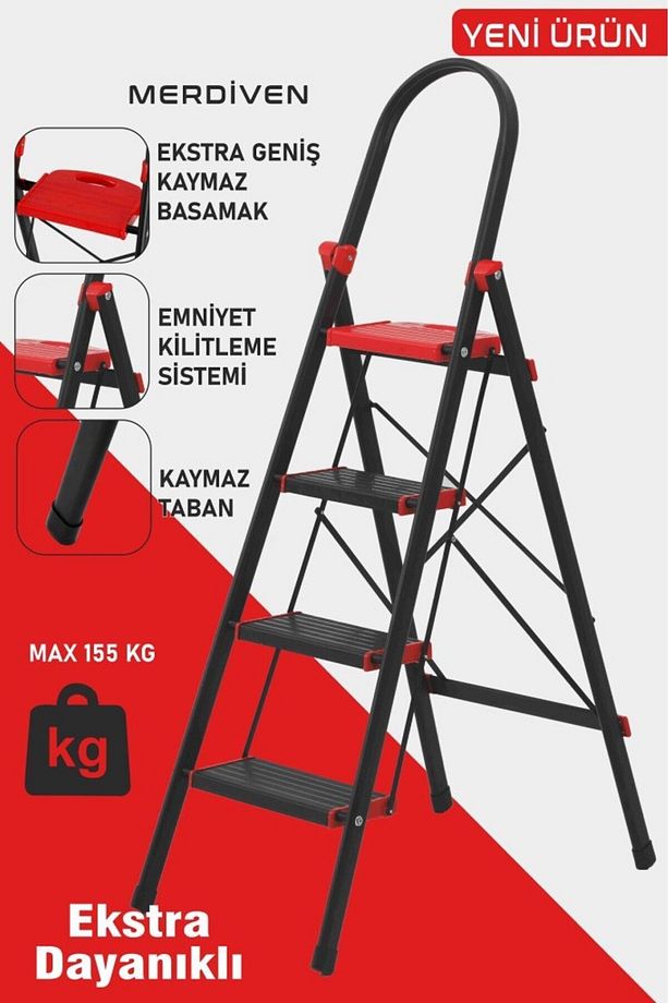 Devecioğlu 4 Basamaklı Star Geniş Basamakli Merdiven - 1