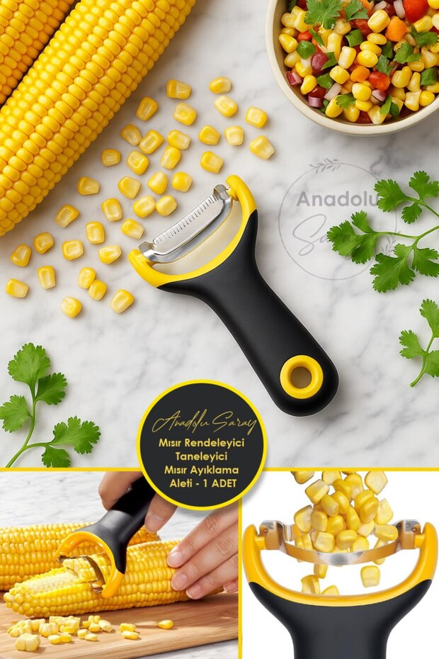 Lüx Süt Mısır Rendeleyici Soyucu Taneleyici Mısır Aleti Mısır Soyucu - 1 ADET - 1