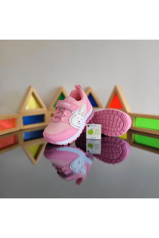 Işıklı Anatomik Memory Foam Hafif Rahat Yumuşak Unisex Bebe İlkadım Kız Çocuk Sneaker Spor Ayakkabı - 4