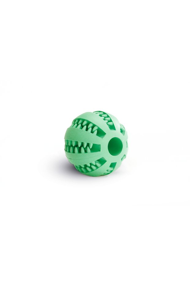 Dog Toy, Dental Care/Bounty Ball, Green, 7X7X7Cm
