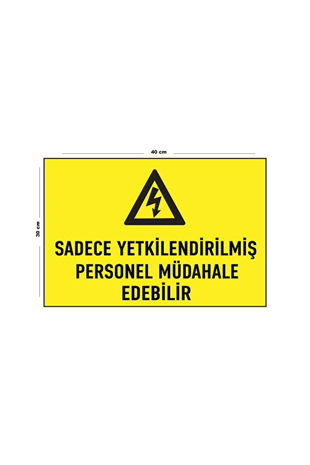 Metal Authorized Personnel Only Respond 30cm X 40cm A3 Size Warning Sign