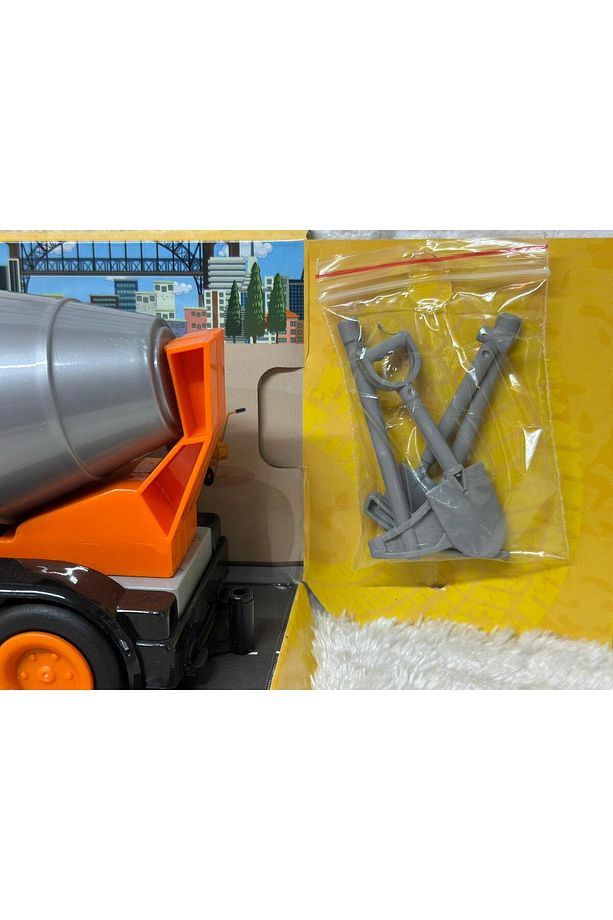 Double Blok İttir Gitsin İnşaat Serisi İş Makinaları Mikser 25 cm - 4