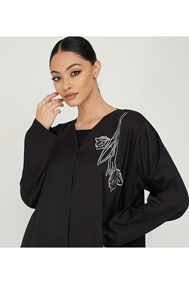 زهور بيضاء وأوراق الشجر - 3