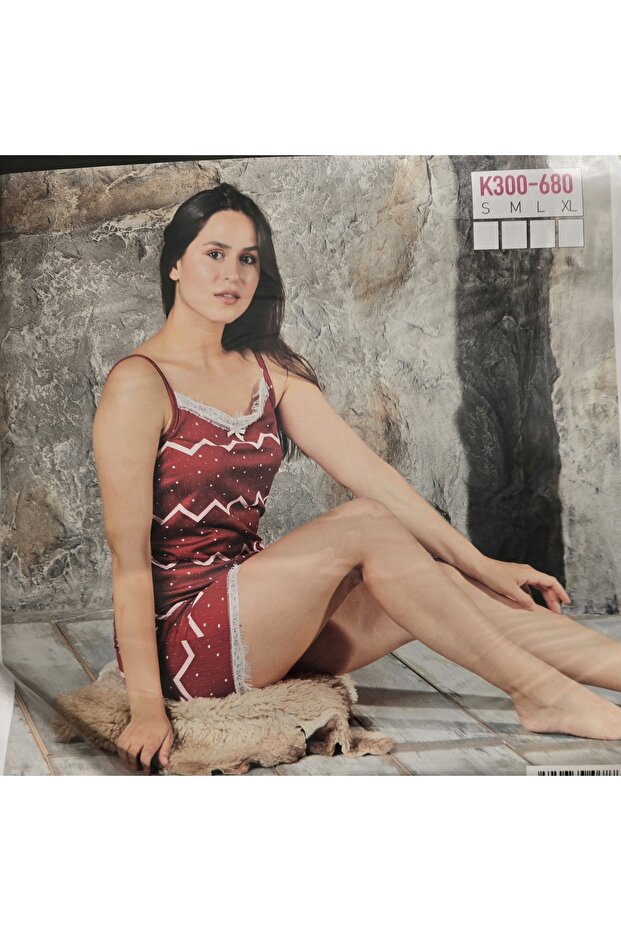 Women's Pegasus Fabric Pajama Set with Rope Strap Shorts