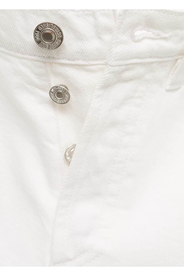 Paçaları dikişsiz denim şort - 5