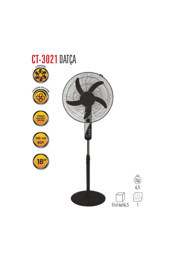 CT 3021 Datça 50W Ayaklı Vantilatör - 2