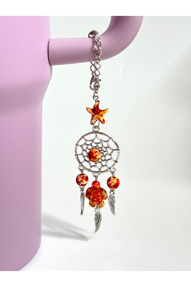 Aries, Leo, Sagittarius Fire Element Dream Cather Thermos Ornament/Dream Catcher Thermos Charm/Bag Ornament