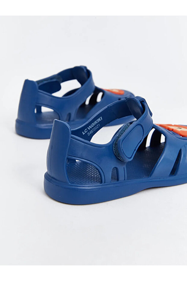 LCW STEPS Lacivert Cırt Cırtlı Erkek Bebek Sandalet - 4