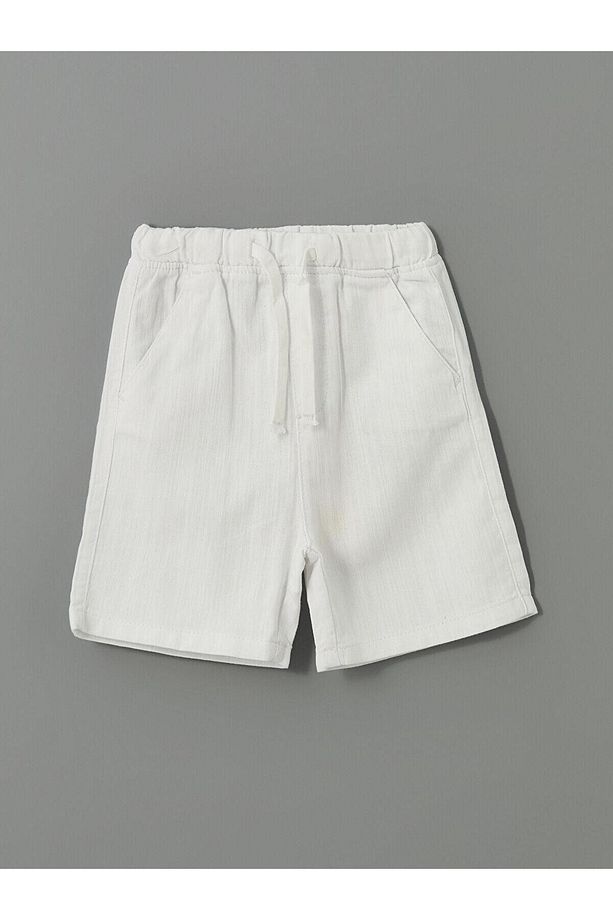 LCW Kids Lastikli Erkek Çocuk Gabardin Şort (S5) - 1