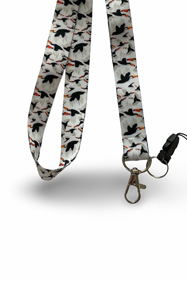 الطيور منقوشة الرقبة حبال حبل حزام الهاتف - 4