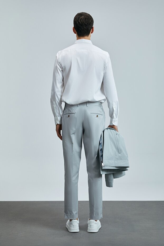 111010635 Farem Men's Basic Shirt Regular Fit Men's Shirt White - 8