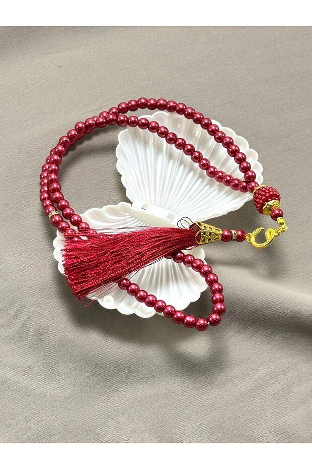 Pearl Prayer Beads in Oyster Box - Special Mevlüt, Umrah, Hajj and Spiritual Gift