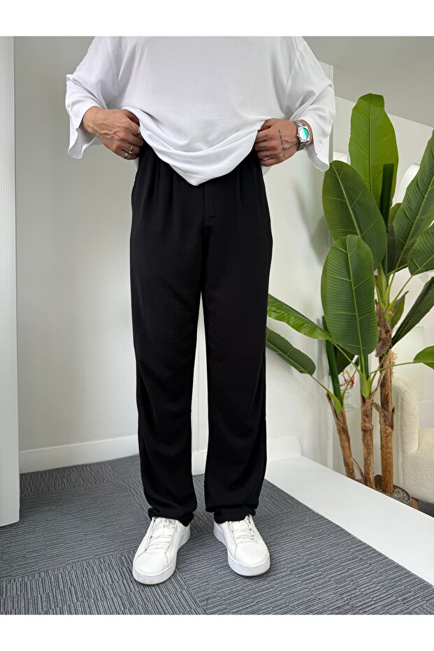 GG Viscon Keten Baggy Pantolon - 5