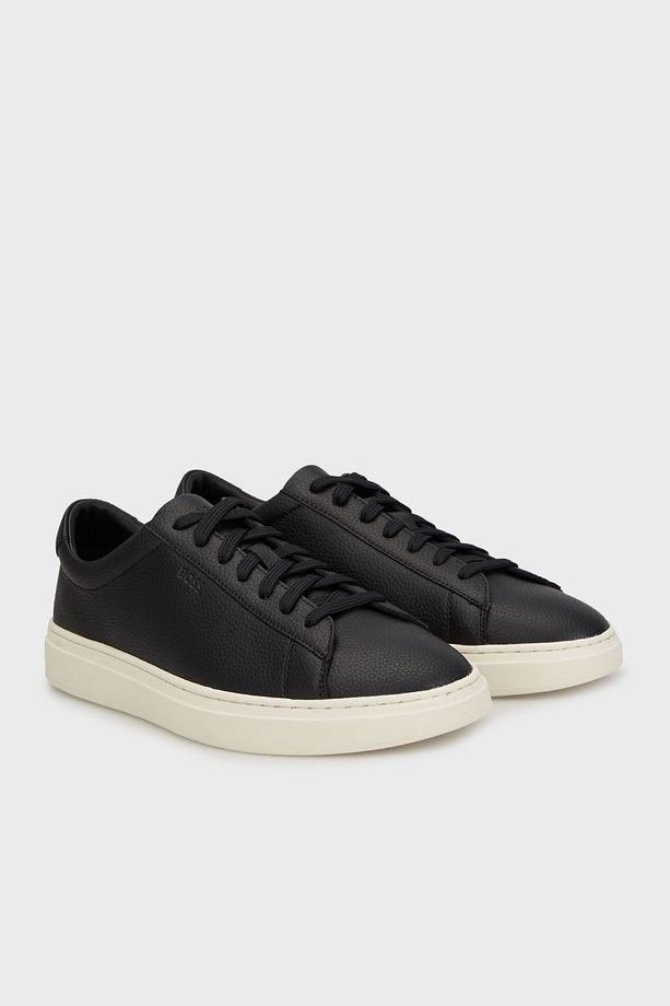 Logolu Hakiki Deri Sneaker Ayakkabı Erkek AYAKKABI 50548716 002 - 2