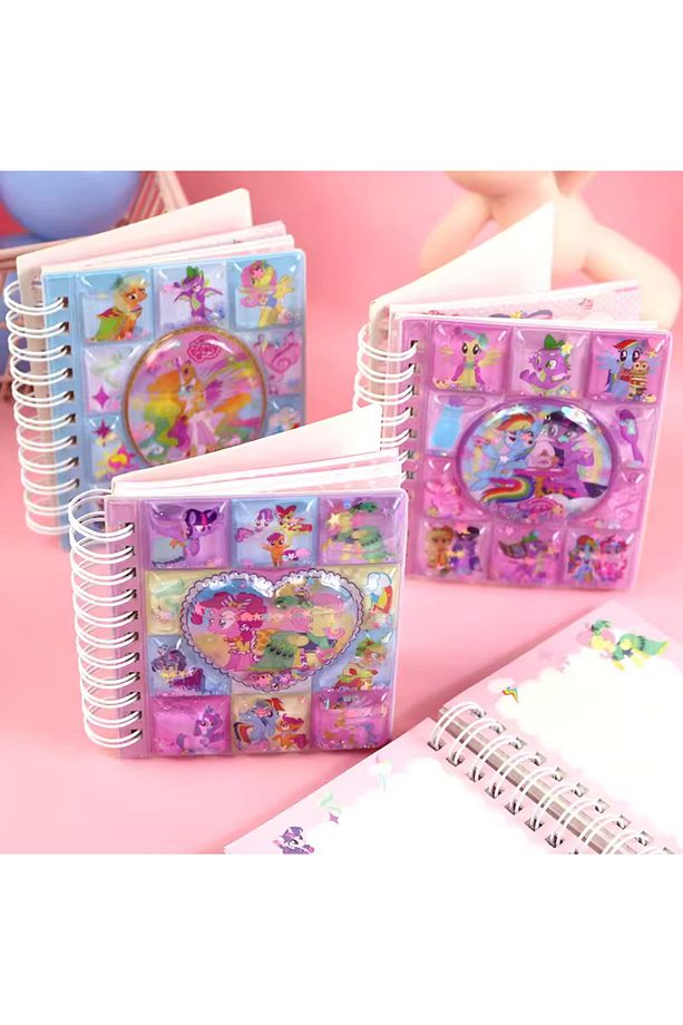 Unicorn 3D Sulu Kapak Defter Stickerlı 30 Sayfa Not Defteri 1 Adet - 2