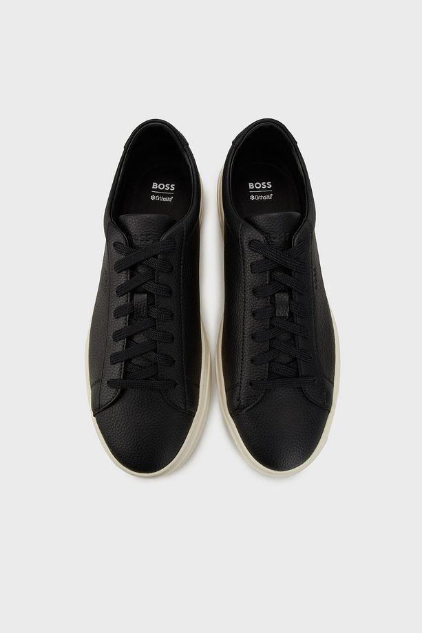 Logolu Hakiki Deri Sneaker Ayakkabı Erkek AYAKKABI 50548716 002 - 4