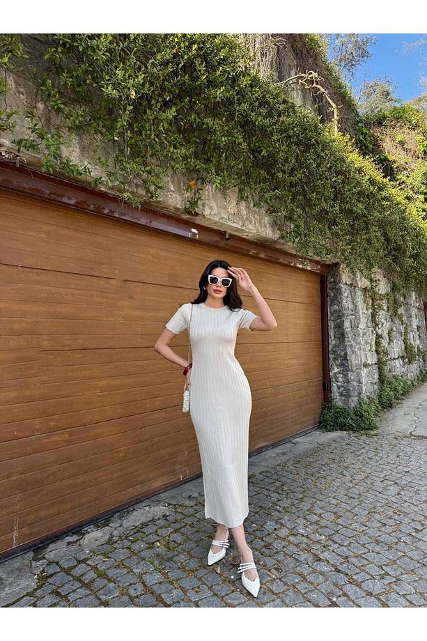 Yeni sezon- Triko elmas ، yazlık ,yumuşak, elbise Haça model. - 1