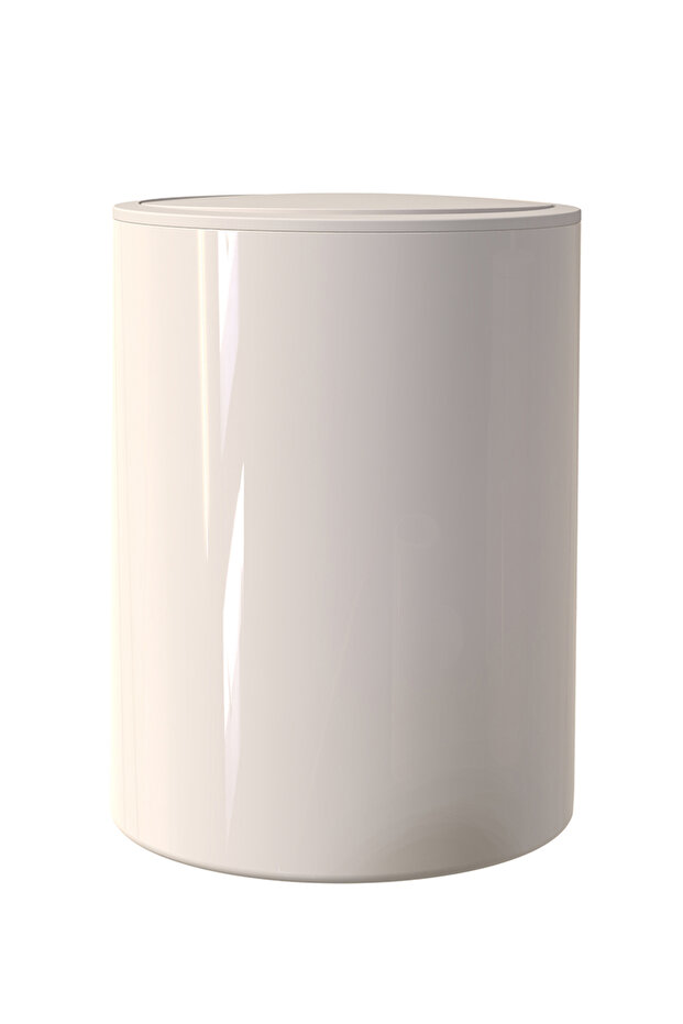 Flores 2'li Banyo Seti Çöp kovası Tuvalet fırçası - Bej - 4