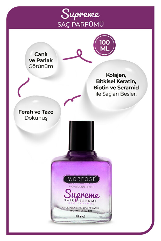 Supreme Saç Parfümü 100 ml - Bitkisel Keratin Ve Seramid - 3