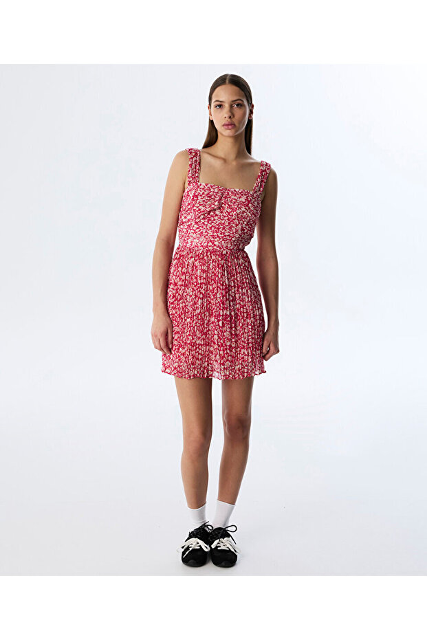 DESENLİ MİNİ ELBİSE - 2