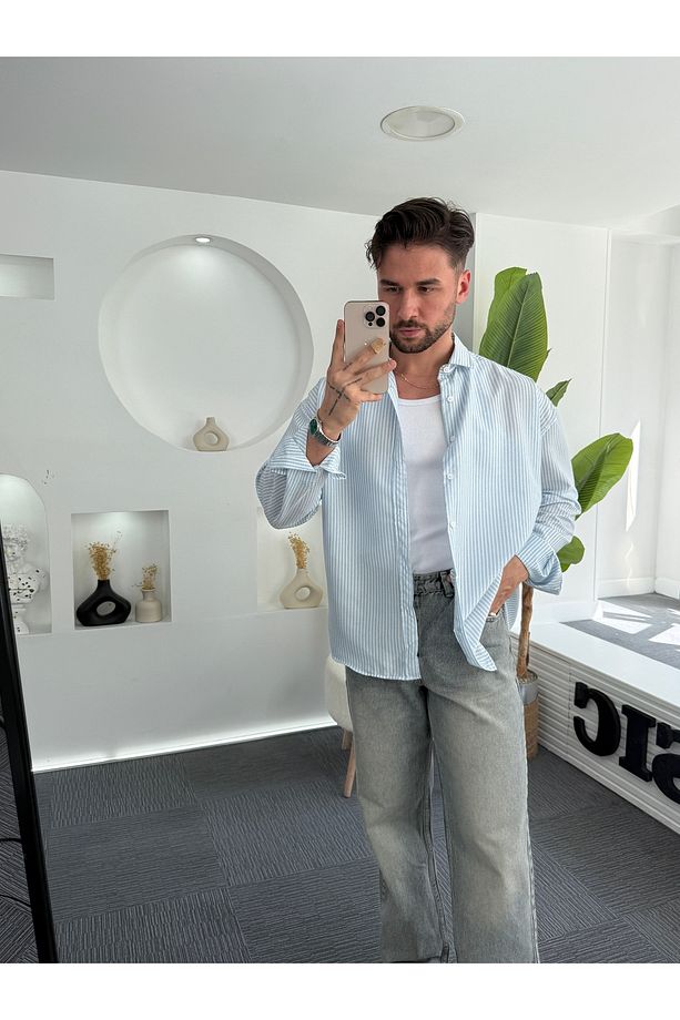 RL Gofre Kumaş Oversize Gömlek - 2