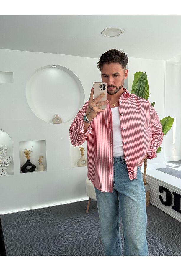 RL Gofre Kumaş Oversize Gömlek - 3