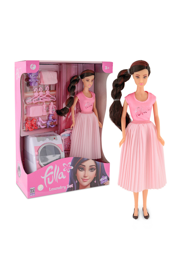 Doll with Laundry Set - 1