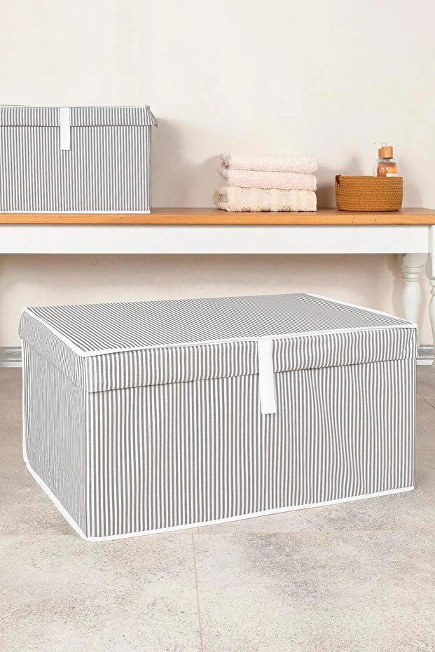 3 Boxes with Lid Hurç Mega Size 60X40X30 cm - 3