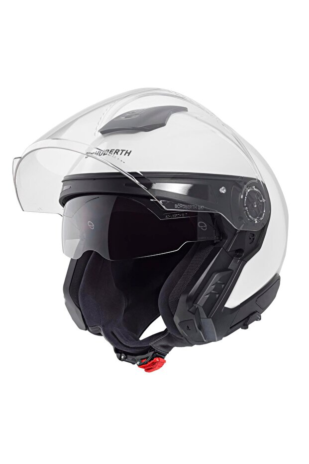 J2 Glossy White Kask - 6