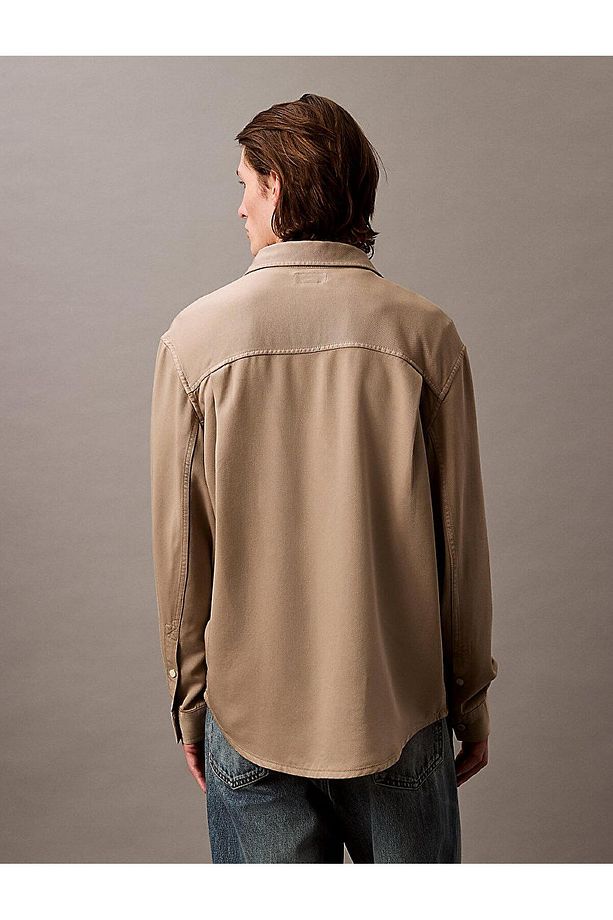 Erkek SOFT OVERDYE L/H TWILL OVERSHIRT Gömlek - 3