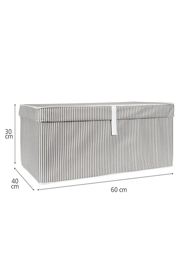 3 Boxes with Lid Hurç Mega Size 60X40X30 cm - 6