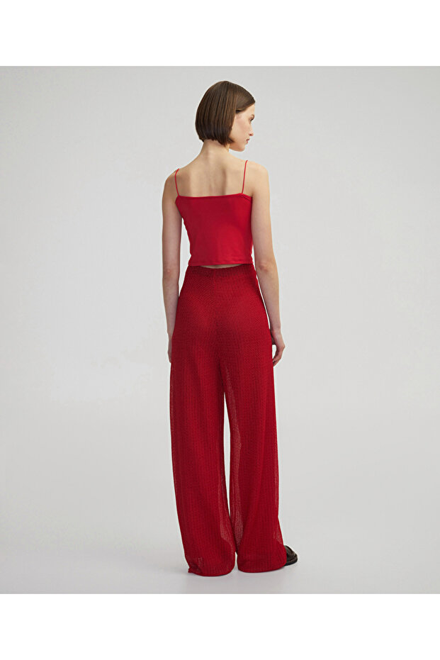 Ajurlu triko pantolon - 5