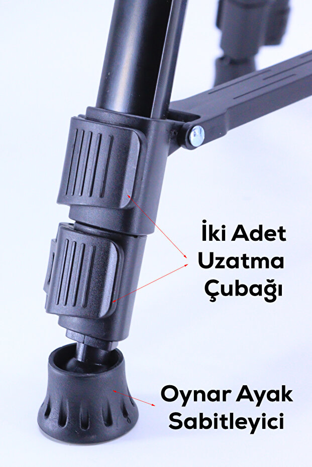 Bluetooth Kumandalı Ayarlanabilir Tripod Telefon Tutucu - 3