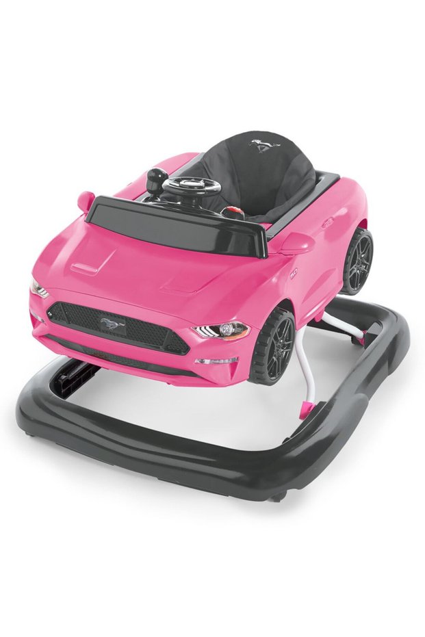 Ford Mustang Walker – 4-in-1 Pink Baby Walker with Lights & Sounds, 6–24 Months