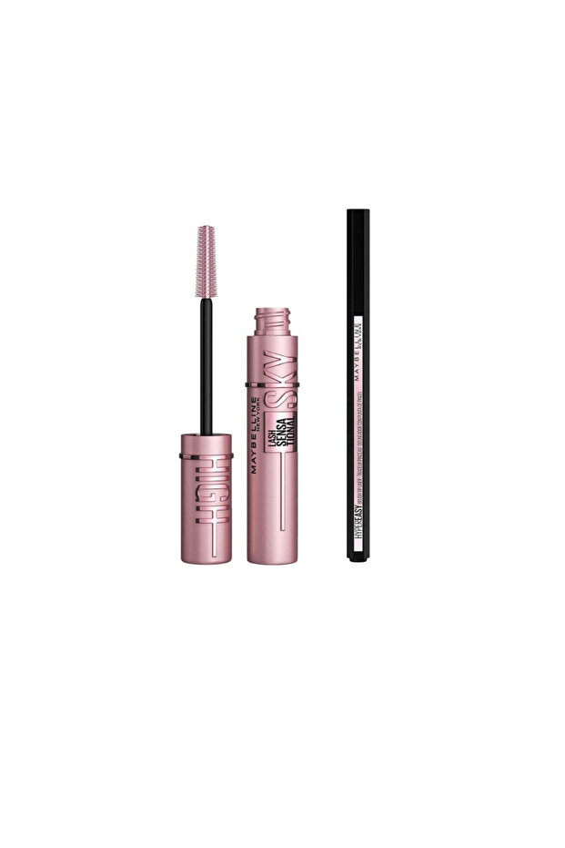 MAYBELLINE MASCARA SENSATIONAL SKI HIGH 7.2 ML + HYPER EASY LINER NU 800 KNOCKOUT BLACK