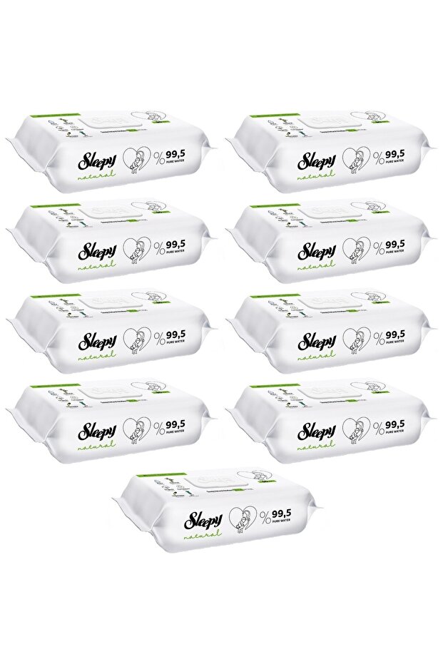 Wet Towel 90 Sheets Natural Newborn 9 Pieces 810 Sheets