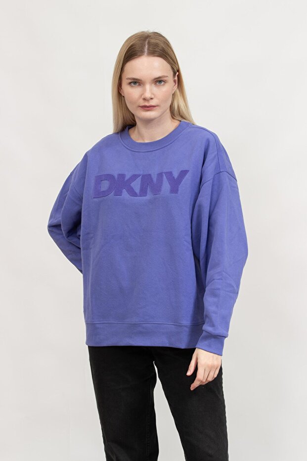 Kadın Bisiklet Yaka Sweatshirt - 1