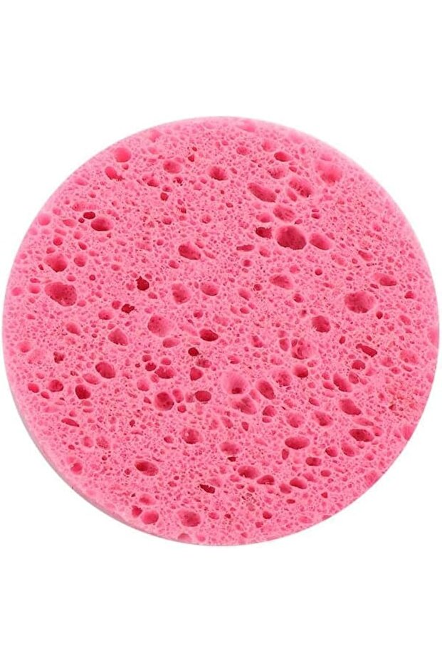 12 Pack Facial Sponges Natural Wood Pulp Sponge (Pink)