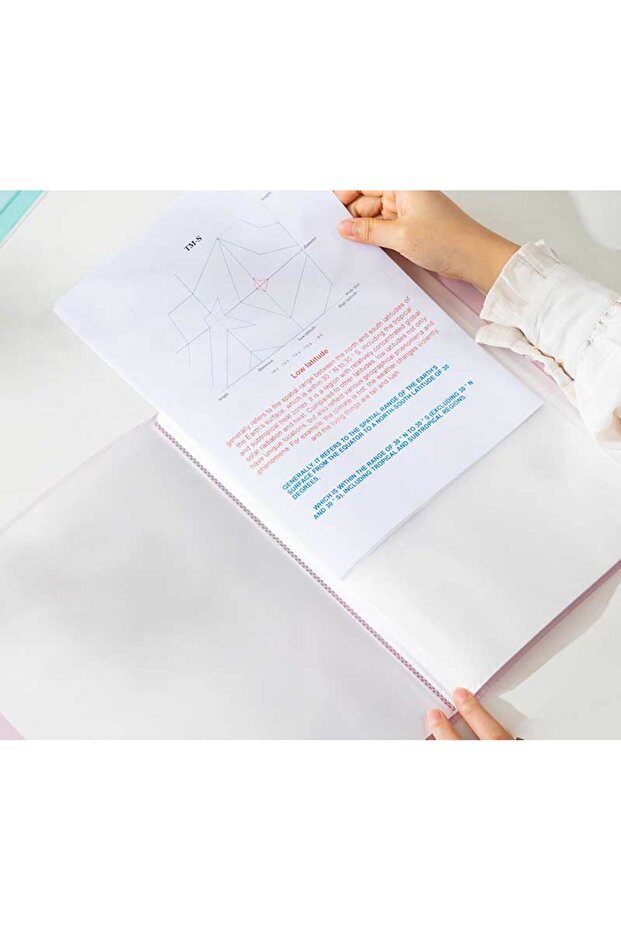 Plastic Button Folder A4 Green Deli - 3