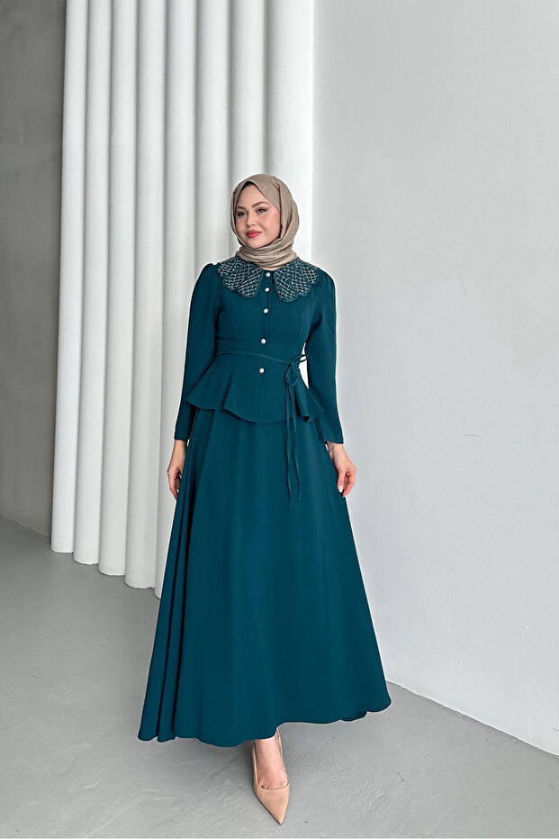 Women's Skirted Blouse Bottom Top Islamic Suit Nms060